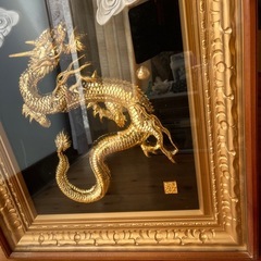 額入り龍、額縁額装木製の画像