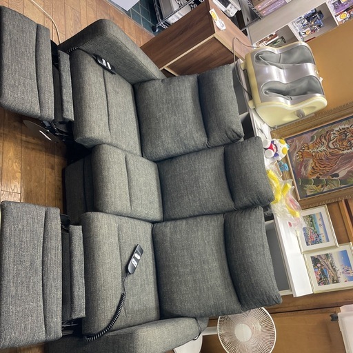 電動ソファ3人掛け