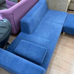 3人掛けソファ FLANNEL SOFA PIVO スツール付※総額234510円【送料に設置費込み】🚚自社配送時💳代引き可🚚(現金、クレジット、スマホ決済対応)の画像