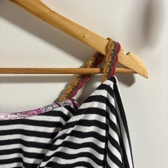 チチカカボーダー前開きカットソーLLの画像