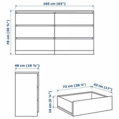 IKEA チェスト 160×78cmの画像