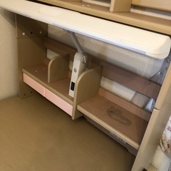システムディスク　学習机　村内家具  ピンク　取扱説明書ありの画像