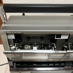 昭和レトロラジカセ　SHARP GF-808S THE SEARCHER-W早いお取引きの方を優先させて頂きます。お待ちしております。。の画像