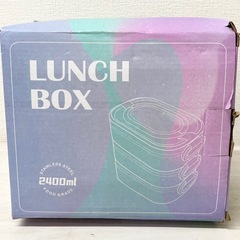 【未使用品】ステンレス製 魔法瓶 ３段 お弁当箱 ランチボックス 仕切り一体型 保存容器 の画像