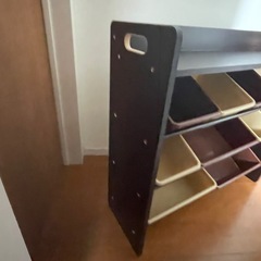 アイリスオーヤマ おもちゃ箱 天板付き ブラウンの画像