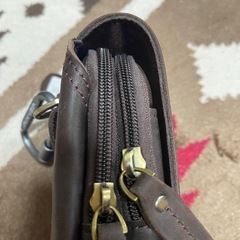 TIDING カラビナ装備 ウエストバッグ 本革の画像