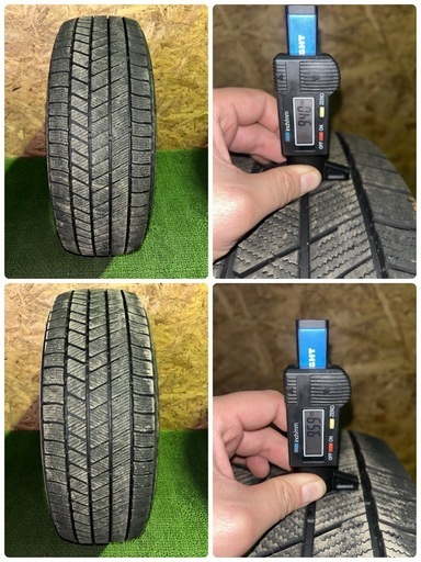 BS VRX3 225/60R18 23年 溝9割 パンク修理跡有