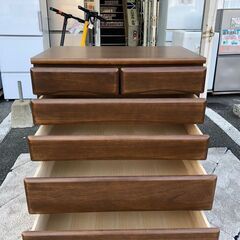 クローゼットチェスト サンコウ ワークスⅢ 5段 タンス ダークブラウン 衣類収納 参考価格65,000 円【送料に設置費込み】🚚自社配送時💳代引き可🚚(現金、クレジット、スマホ決済対応)の画像