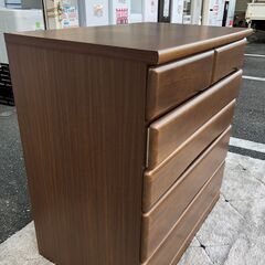 クローゼットチェスト サンコウ ワークスⅢ 5段 タンス ダークブラウン 衣類収納 参考価格65,000 円【送料に設置費込み】🚚自社配送時💳代引き可🚚(現金、クレジット、スマホ決済対応)の画像