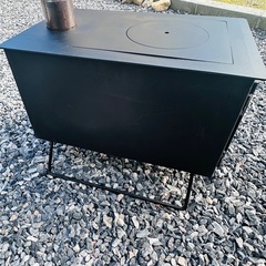 オシャレな薪ストーブ　キャンプ用　　の画像