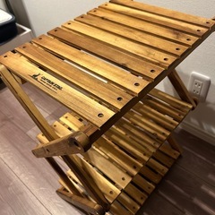 CAPTAIN STAG 折りたたみ木製ラックの画像