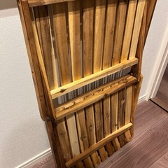 CAPTAIN STAG 折りたたみ木製ラックの画像