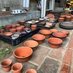 〈お話し中〉植木鉢の画像