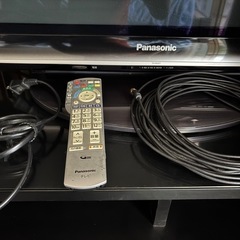 【12月引取限定】 Panasonic VIERA TH-P42G1 42型 フルハイビジョン プラズマテレビ ＆ テレビボード セット（リモコン・B-CASカード・取扱説明書付き）の画像