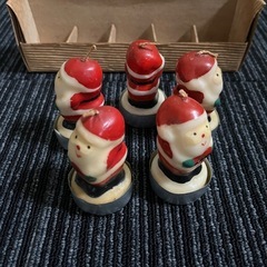 サンタクロースキャンドル5体セットの画像