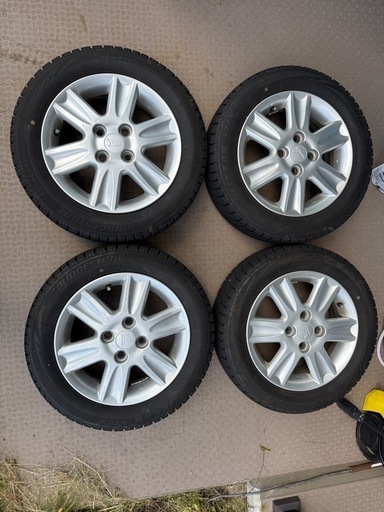 お話中　155/65R14　ダイハツ純製アルミ　スタッドレスセット　ブリジストン　ブリザックVRX