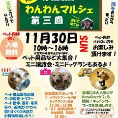 【第3回】A-KICHI　わんわんマルシェ開催のお知らせ！