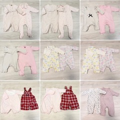 ベビー服 春秋冬用 19点 女の子 まとめ売り 60-70cm 出産準備の画像