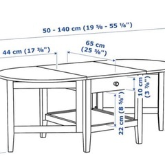 【IKEA】アルケルストルプ　折りたたみテーブルの画像
