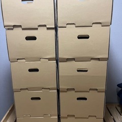 【引取り限定】即利用可能！スタッキング収納箱（大サイズ） [50cm幅] ※現状渡しの画像