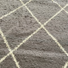ラグ　ホットカーペットカバー　グレーの画像