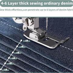 電動ミシン❣️単針・二本針兼用 12種の縫い目 操作簡単 静音モーター 返し縫いの画像