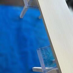 【受け渡し予定者決定】🌿【ACTUS アクタス】リメイクテーブル✨ 天板塗装＆脚シート張り済みの画像