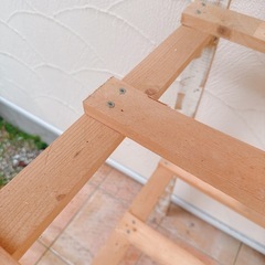 ハンドメイド木製棚の画像