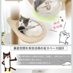 キャットタワー美品の画像