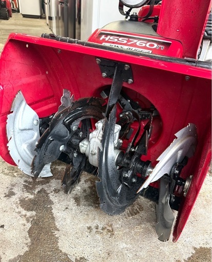 札幌市内配送無料 美品 動作良好 HONDA ホンダ 7馬力 除雪機 HSS760n(JX) クロスオーガ 電動シューター リコイル付