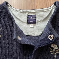 HAKKA紺カーディガン130cmの画像