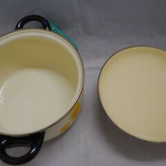 [1669] ルビー ホーロー鍋 直径20cm 風車 ほうろう 3.0ℓ 両手鍋の画像