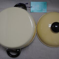 [1669] ルビー ホーロー鍋 直径20cm 風車 ほうろう 3.0ℓ 両手鍋の画像