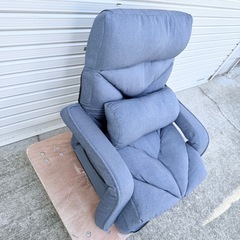 不二貿易　多機能チェア　デラックス　ネイビー　3902 DXの画像