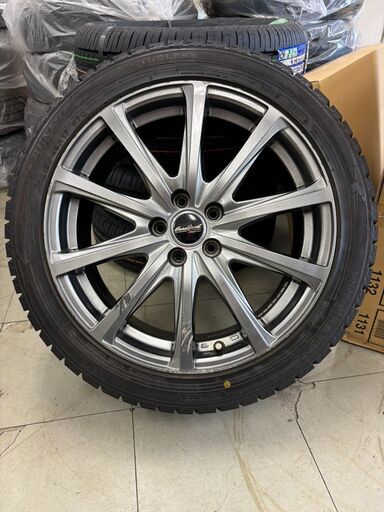 【新品スタッドレス付き】トヨタ８６　(215/45R17　87Q)中古ホイール＆タイヤ４本セット【車検または、スタッドレス用に!!!】