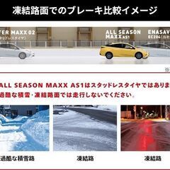 【155/70R13】ダンロップ・オールシーズンタイヤ　新品４本工賃込総額【39,600円】の画像