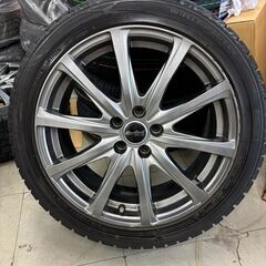 【新品スタッドレス付き】トヨタ８６　(215/45R17　87Q)中古ホイール＆タイヤ４本セット【車検または、スタッドレス用に!!!】の画像