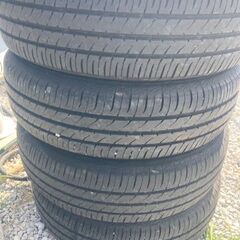 ステラからアルミタイヤ　155-65-14の画像