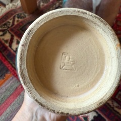 清水焼 レトロな花瓶２個 陶器製の画像