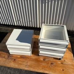 5段収納チェスト ホワイト｜幅41.5×奥行41.5×高さ76cm｜衣類・日用品・書類収納に｜伊勢崎市宮子町 の画像