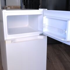 冷蔵庫　87L　2ドア　アイリス　PRC-B092D-W　リユース品　価格　13,800円の画像