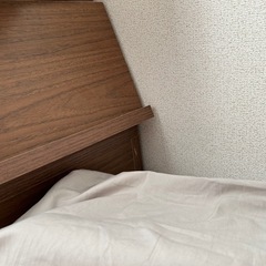 シングルベッド　引き出し収納付
の画像