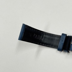 バンビ　二山甲丸牛革ラバーコーティング　18mm ネイビーの画像