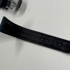 バンビ　二山甲丸牛革ラバーコーティング　18mm ネイビーの画像