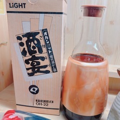 電気酒かん器　徳利＆お猪口　セットの画像