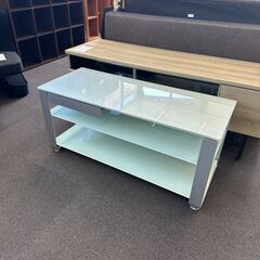 店頭引き渡し 中古 ELECOM エレコム TVスタンド PDR-SU32NSV テレビ台 ガラス 家具の画像