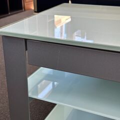 店頭引き渡し 中古 ELECOM エレコム TVスタンド PDR-SU32NSV テレビ台 ガラス 家具の画像