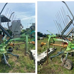 スター ジャイロテッダ MGH2512 トラクター 取付 2連 牧草 集草 反転 撹拌 作業機 ジョイント付 中古 引き取り限定の画像