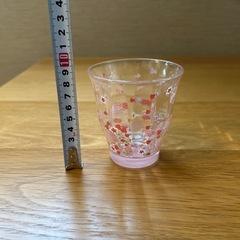 花柄のグラス　2個セットの画像