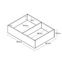 無印　ベッド下収納ケース　3個セットの画像
